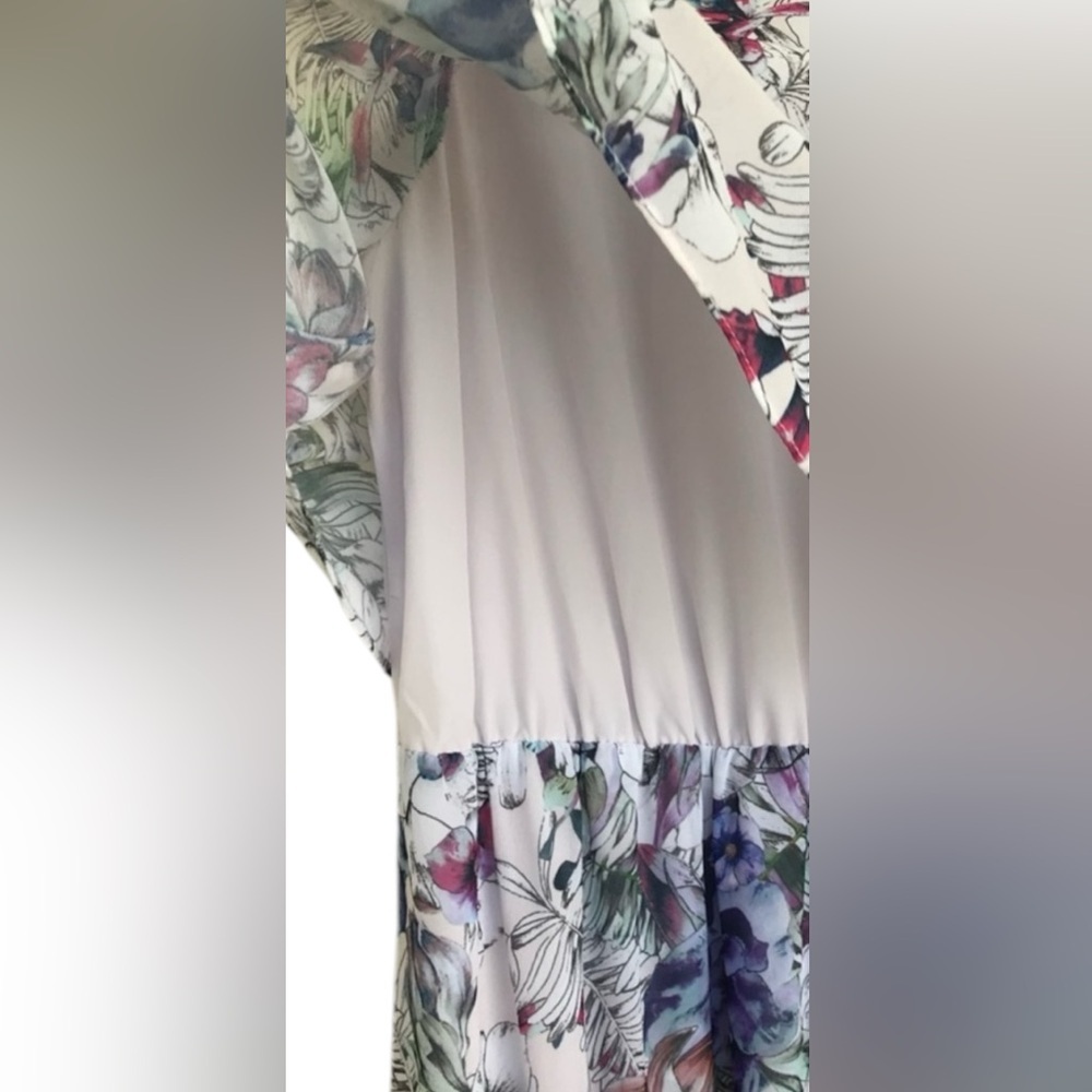 H&M Floral Sleeveless Maxi Dress Size 6 | Romantic Spring Summer Dress - Picture 5 of 6